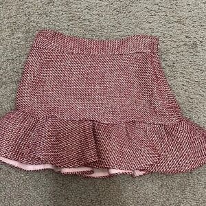 Janie & Jack tweed flounce skirt with adjustable waist